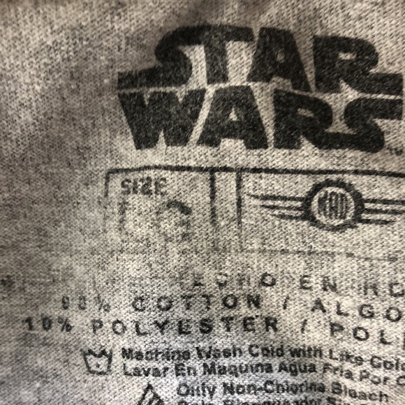 Star Wars Youth Boys Kylo Ren Stormtroopers Long Sleeve Gray Shirt Size Large - Picture 5 of 5